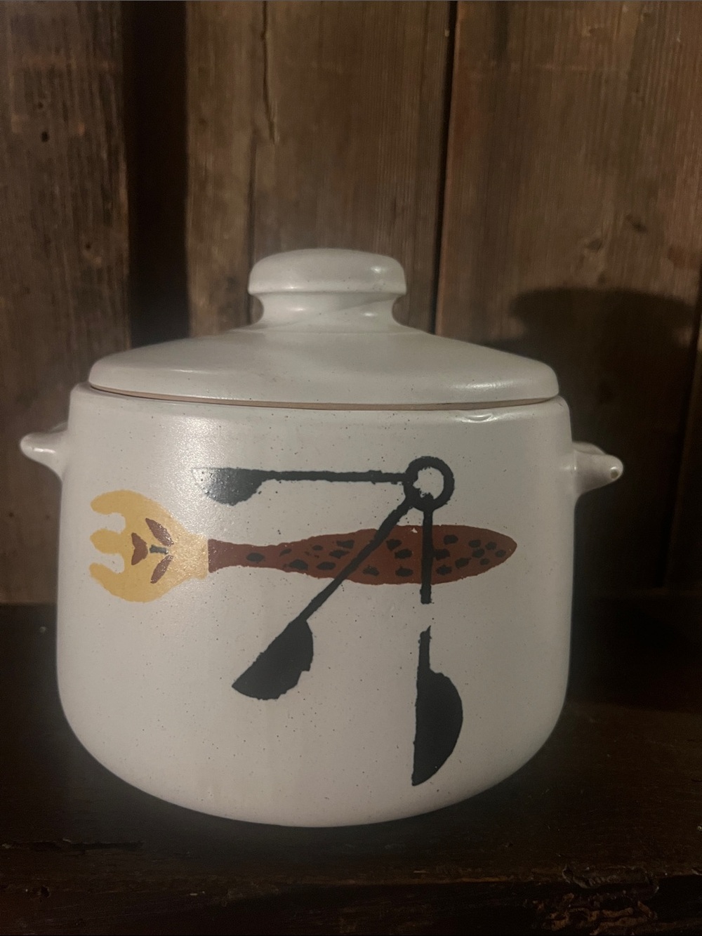 1960s WESTBEND Mid Century‎ Modern Stoneware Bean Pot